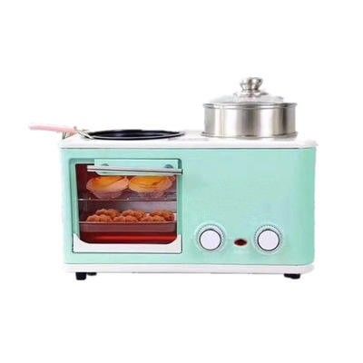 3 In 1 Electric Oven Breakfast Maker Pink Coffee Maker Multi Functional